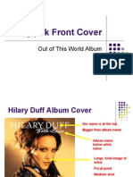 Digipak Front Cover Planning