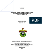 Download ANALISIS KEBUTUHAN PEGAWAI PADA BADAN KEPEGAWAIAN DAERAH KOTA MAKASSAR by Dion Prayoga SN211836813 doc pdf