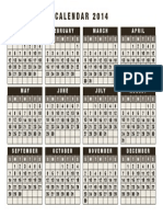 Calendar 2014 Year To A Page Id Sun Start
