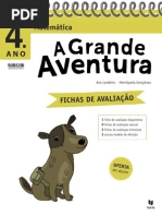 Fichas de Avaliação - A Grande Aventura - Matemática 4.º Ano
