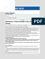 (Diabetes) Pakai Insulin Gula Masih Naik-Turun