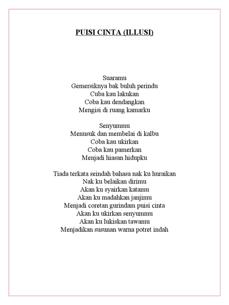 Puisi Cinta Pdf
