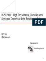 ISPD 2010 - High Performance Clock Network Synthesis Contest and the Benchmark Suite