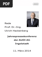 Download Prof Dr Ulrich Hackenberg Jahrespressekonferenz 2014 by AUDI AG SN211857003 doc pdf
