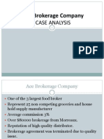 Ace Brokerage Company: Case Analysis