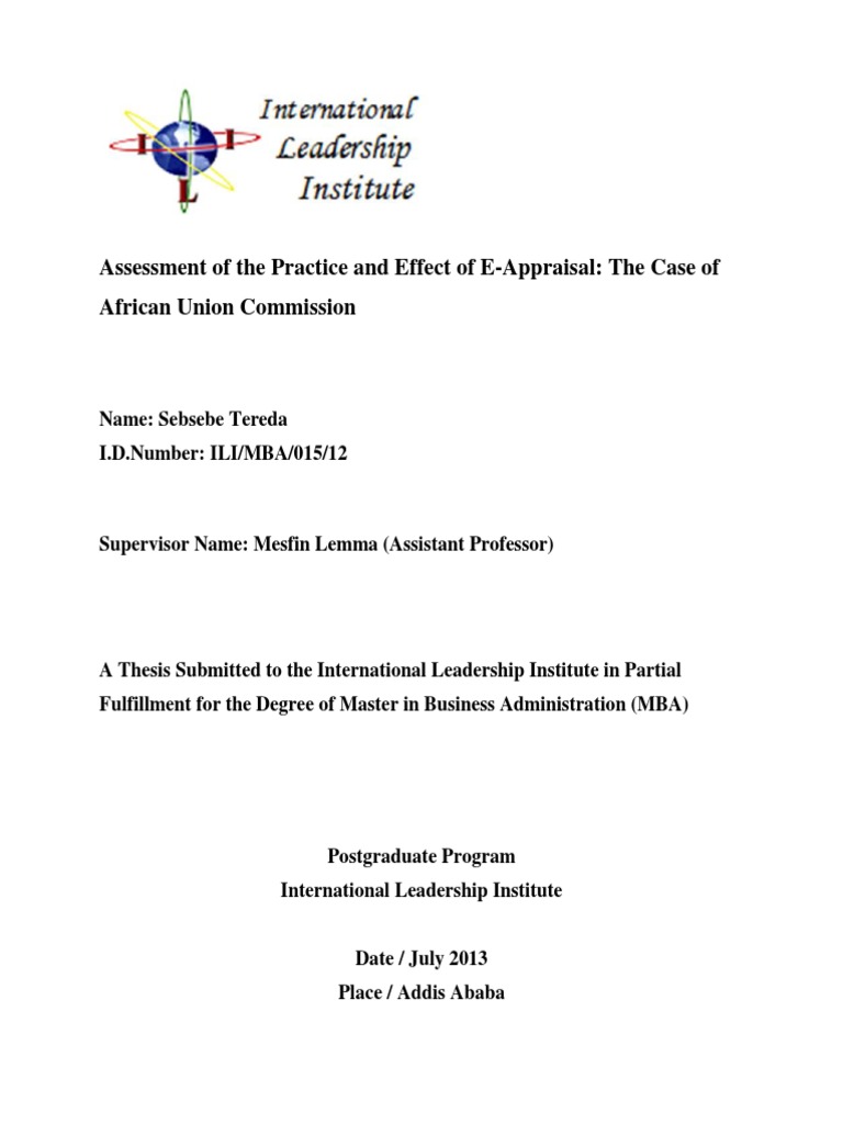 dissertation on managment problems