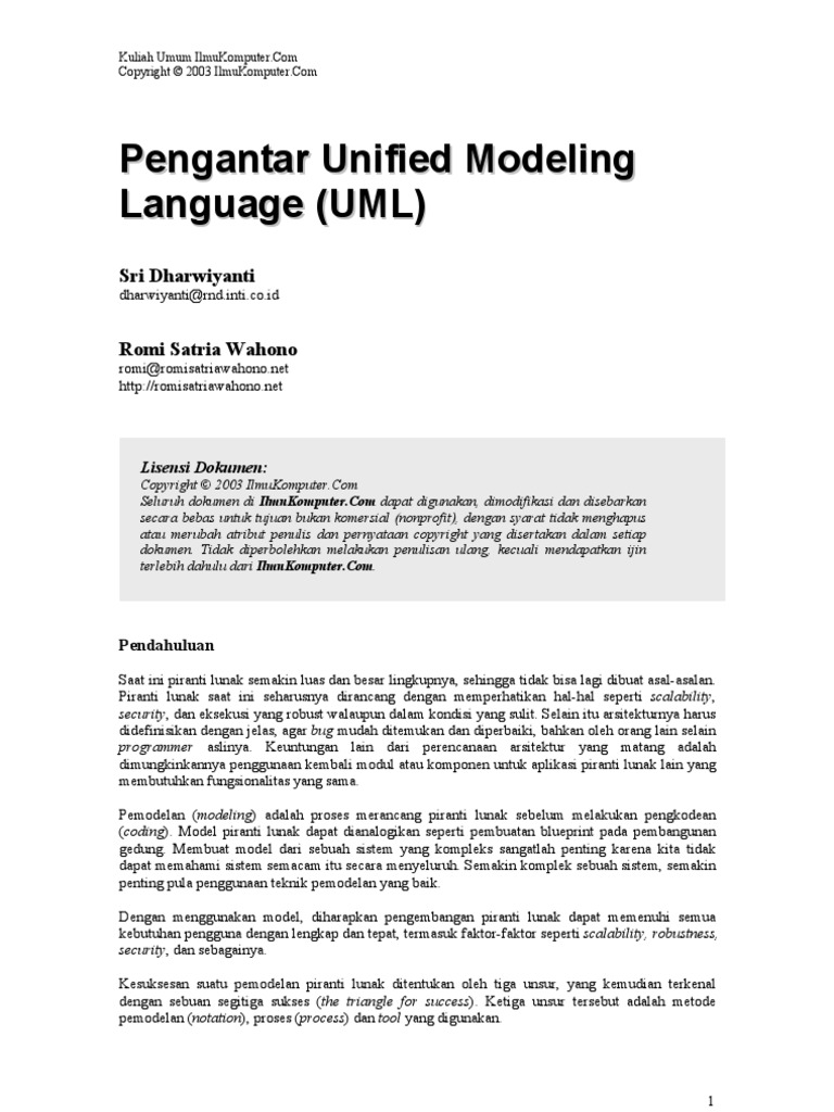 Uml | PDF
