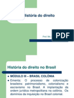 (2) História do direito