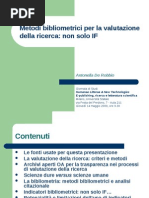 Download Valutazione della ricerca e Open Access by derobbio SN21186726 doc pdf