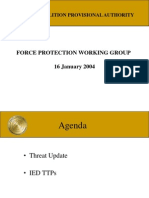 Force Protection Working Group 16 January 2004: Coalition Provisional Authority