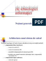 Bazele Tehnologiei Informaţiei: Noțiuni Generale