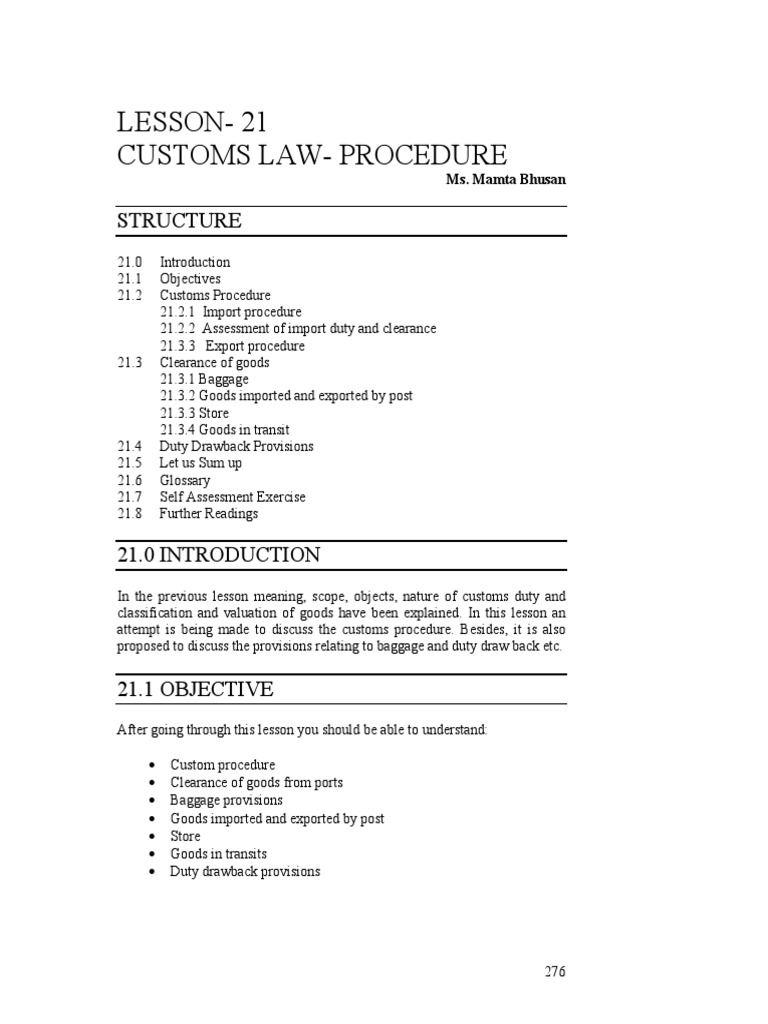 Import Export Procedure | PDF | Invoice | Customs