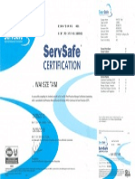 Servsafe Certification 2013