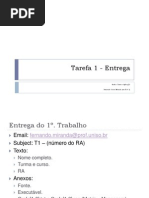 Tarefa 1 - Entrega