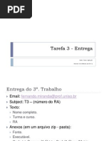 Tarefa 3 - Entrega
