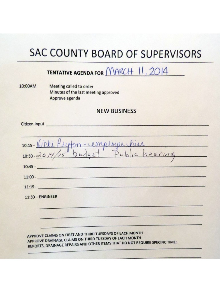 March 11, 2014 Sac County Supervisors Packet Property Tax Taxes