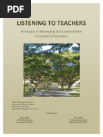 Listening To Teachers
