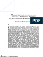 Manual de Instrucciones para Olvidar A Fernando Savater en Poco Menos de Veinte Minutos