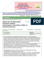 Geocaching - Hobby Zur Verbrechenstarnung - Mikrowellenterror.de