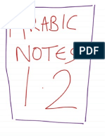 Arabic Notes 1.2