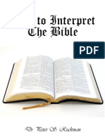 How To Interpret The Bible - Dr. Peter S. Ruckman