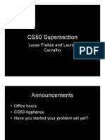 CS50 Supersection Agenda and Topics