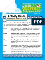 Activity Guide: Wednesday, March 12, 2014