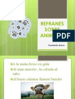 Refranes Sobre Animales