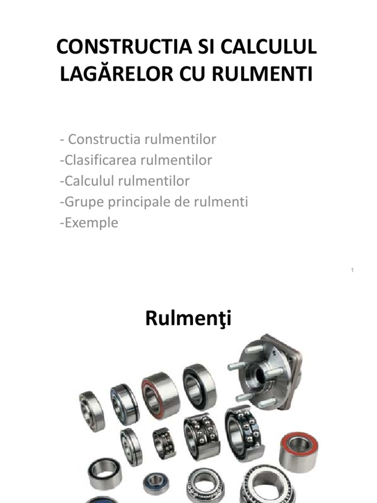 Curs Rulmenti | PDF