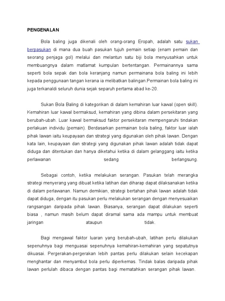 Bola Baling Gerko Pdf
