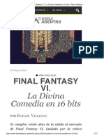 Final Fantasy VI. La Divina Comedia en 16 Bits