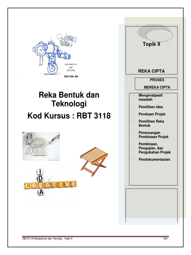 MODUL Reka Bentuk Dan Teknologi RBT3118_bab9