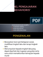 Model Pengajaran Behavior Is