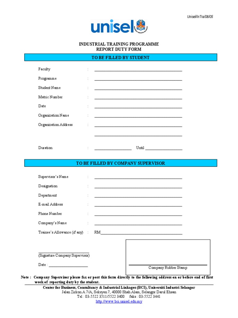 Li 4 Report Duty Form | PDF