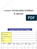 Acontoh Format Pelan Tindakan & Operasi