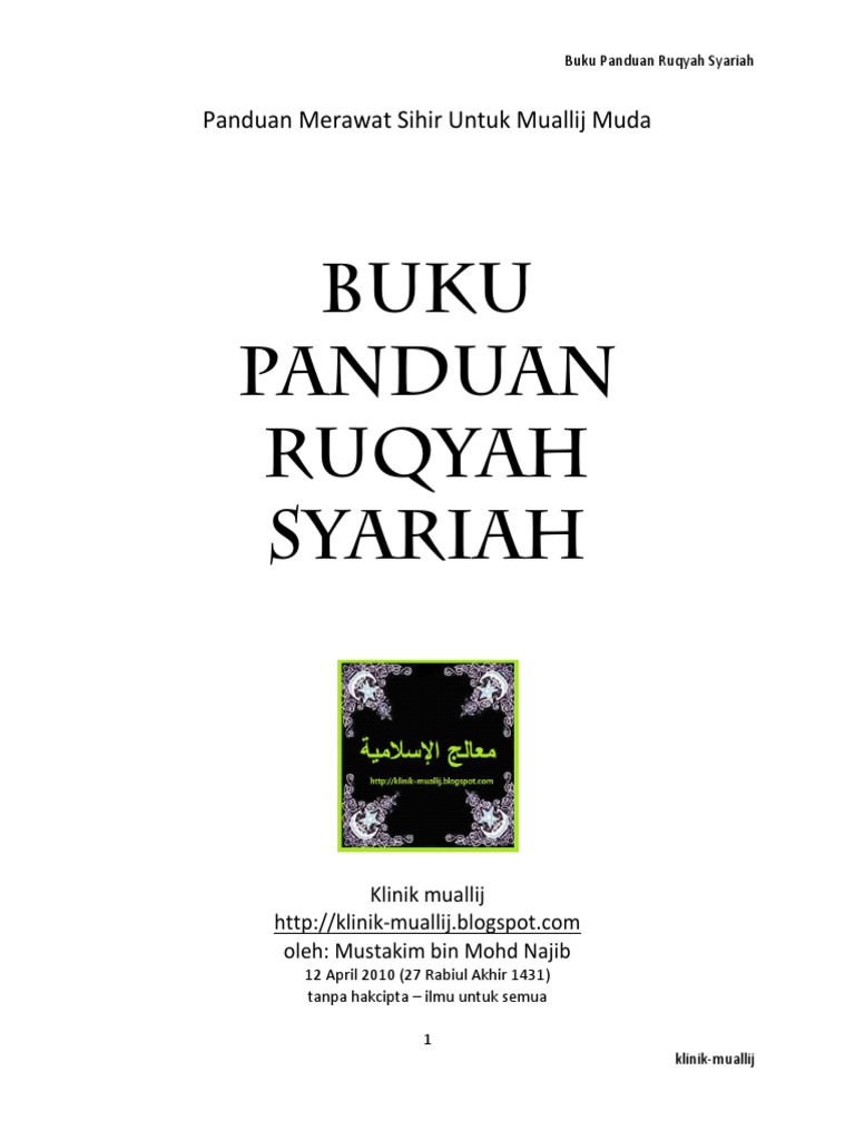 Buku Panduan Ruqyah Syariah Pdf