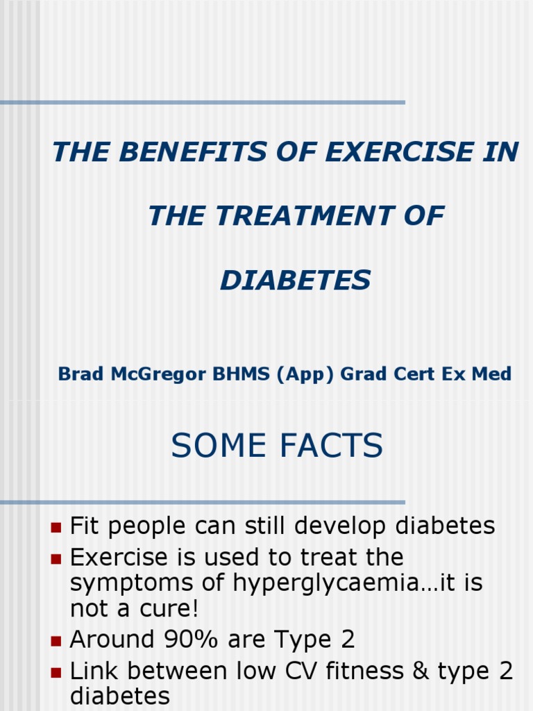 Exercise Guidelines for Diabetes Management | PDF