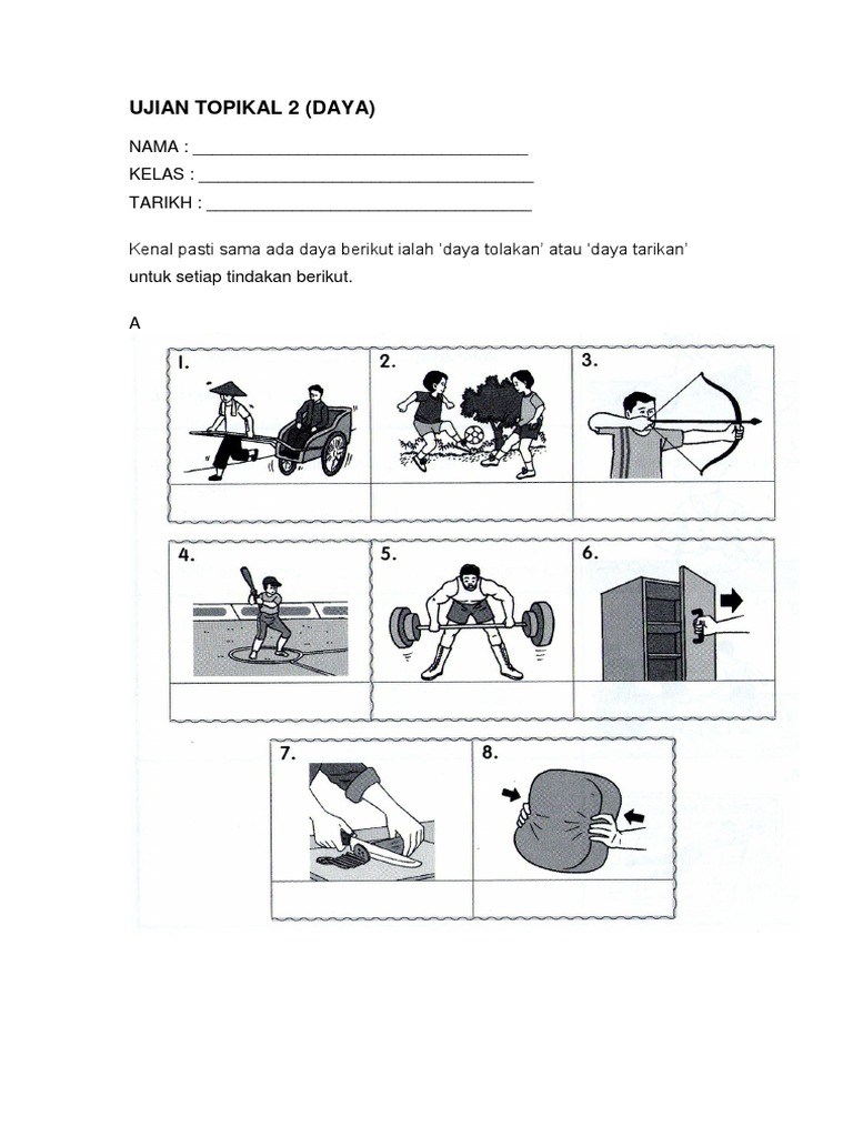 Latihan Topik Daya Tahun 6