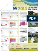 Calendario Semestral 2014 UNAM