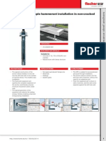 The Fixing With Simple Hammerset Installation in Non-Cracked Concrete