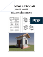 eBook Training Autocad 2d 3d Rendering