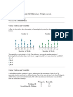 Probability, Var, Mean