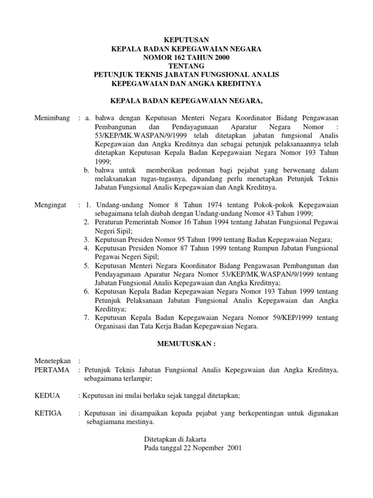 analis kepegawaian