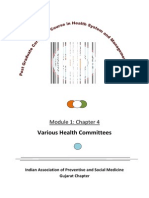 Various Health Committees: Module 1: Chapter 4