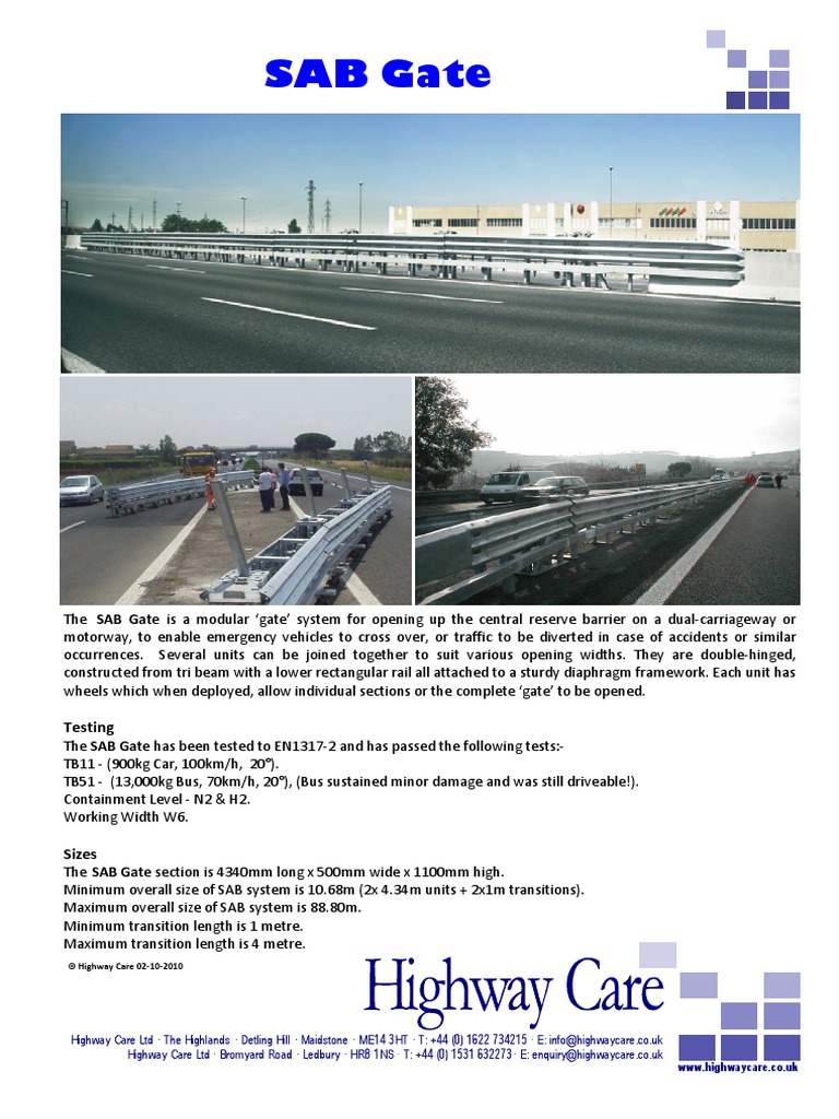 SAB Gate Product Brochure | PDF | Business | Computers