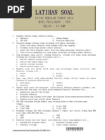 Download Latihan Soal Ujian Sekolah PKn Kelas IX Tahun 2014 by Iwan Sukma Nuricht SN212022108 doc pdf