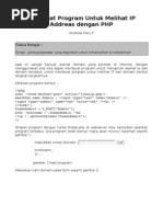 Download Program Melihat IP Dengan PHP by Andreas Hery P SN21202319 doc pdf