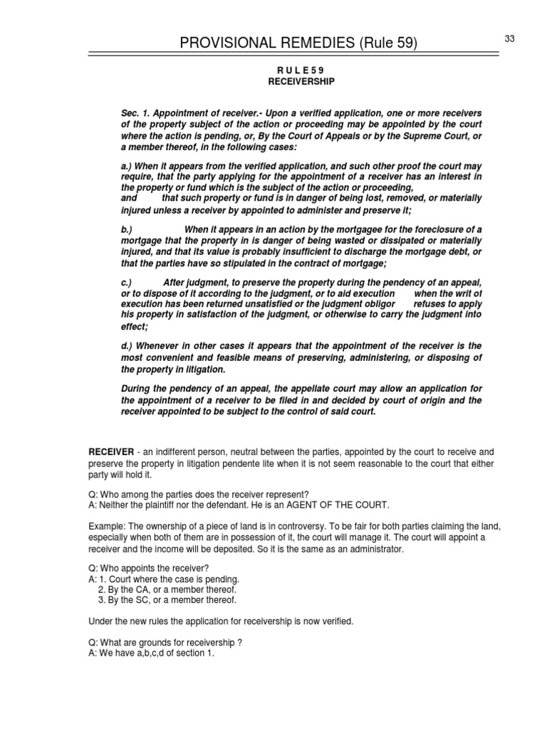 Provisional Remedy PDF Surety Bond Mortgage Law