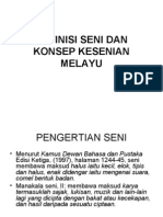 Definisi Seni Dan Konsep Kesenian Melayu New