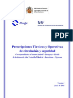 Prescripciones Técnicas y Operativas de Circulación y Seguridad